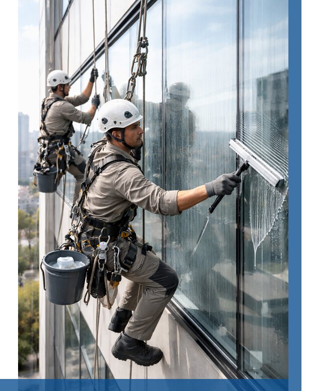 Мойка окон альпинистами в Мелеузе от 4603 р. | ВЫСОТНИК-Млз