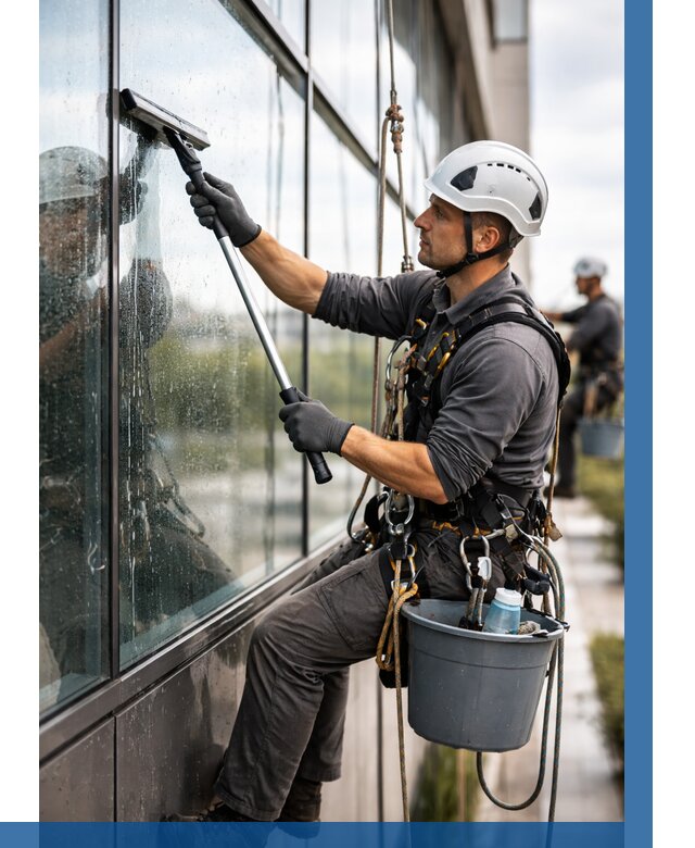 Мойка стеклянных фасадов в Мелеузе от 205 р. | ВЫСОТНИК-Млз