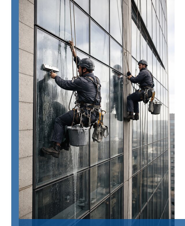 Профессиональная мойка стеклянных фасадов зданий в Мелеузе