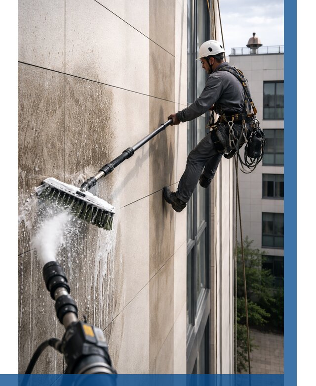 Мойка фасада из керамогранита в Мелеузе от 307 р. | ВЫСОТНИК-Млз