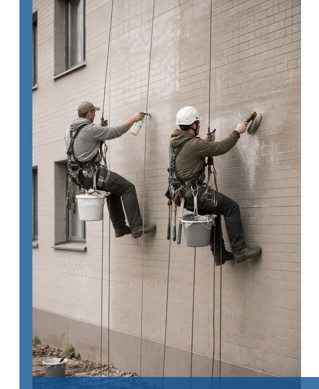 Удаление высолов с фасада зданий в Мелеузе без повреждений и следов