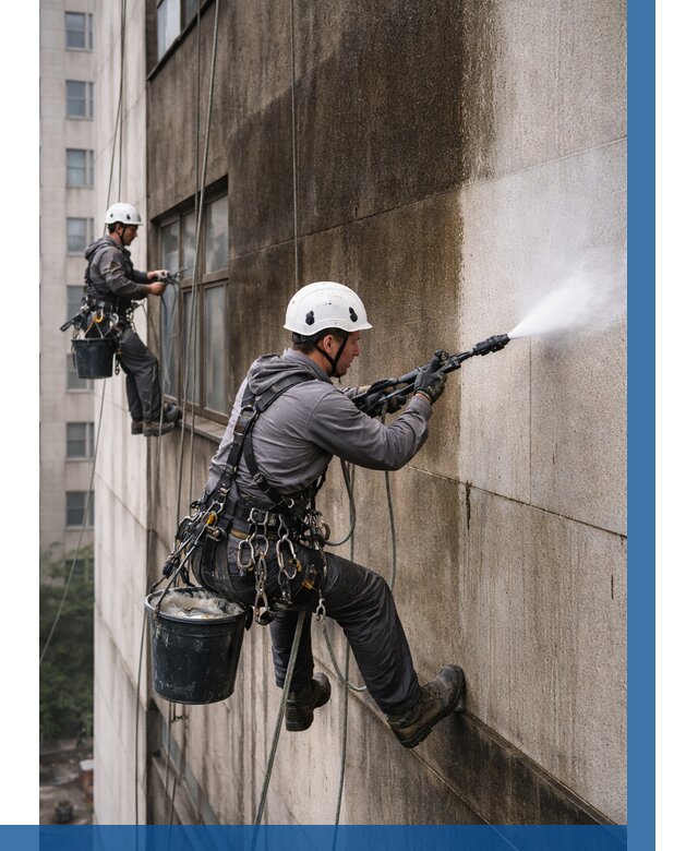 Очистка фасада от копоти в Мелеузе от 256 р. | ВЫСОТНИК-Млз