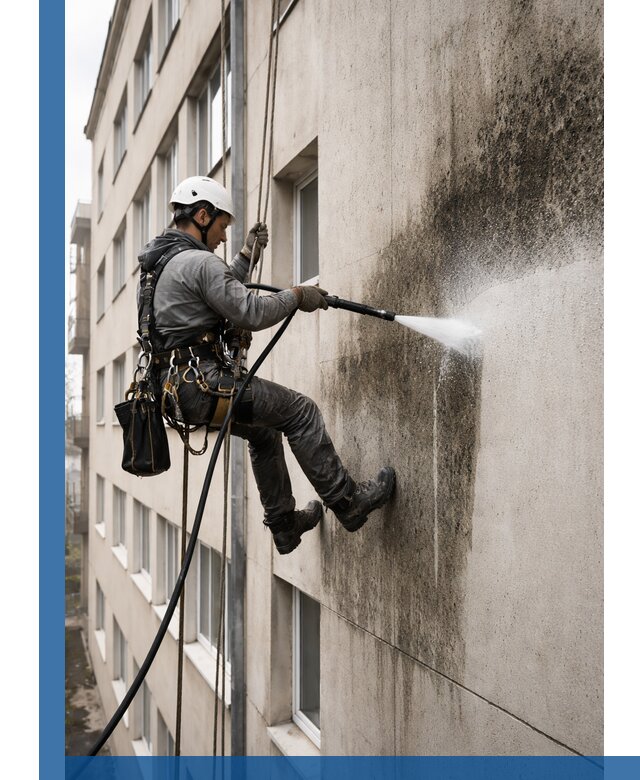 Профессиональная очистка фасадов от плесени в Мелеузе