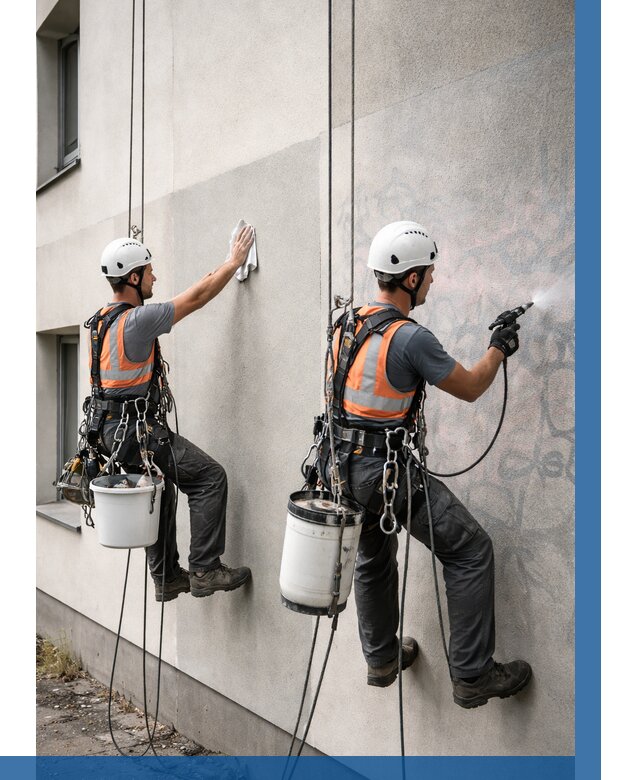 Антиграффити покрытие фасада в Мелеузе от 614 р. | ВЫСОТНИК-Млз