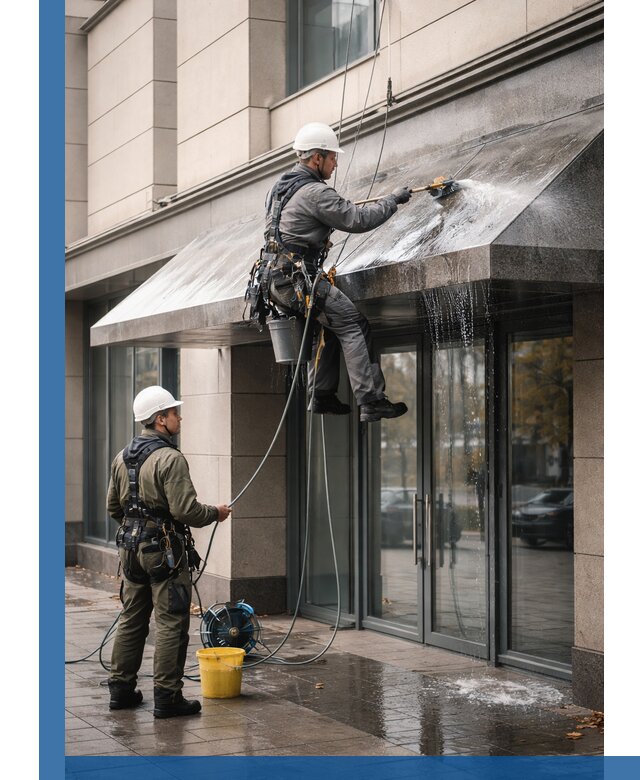 Профессиональная мойка козырьков и навесов в Мелеузе