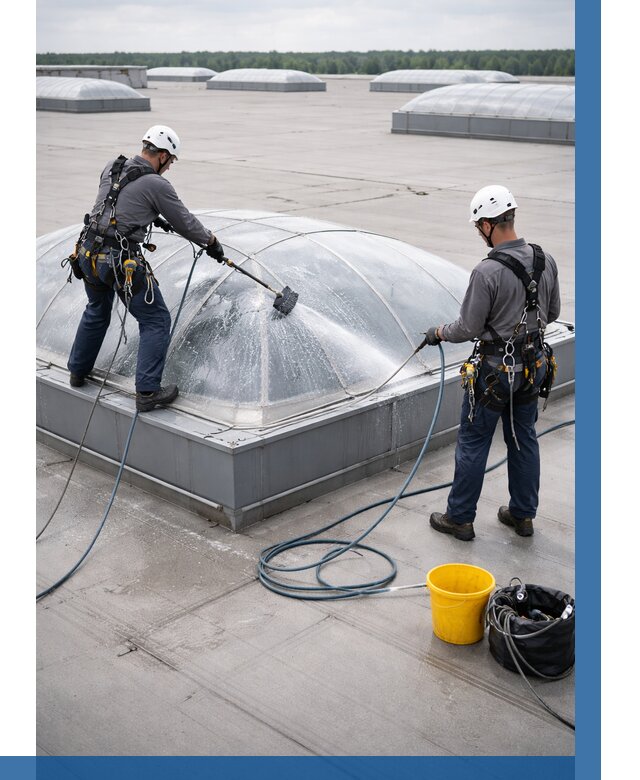 Мойка зенитных фонарей в Мелеузе, заказать от 4603 р. | ВЫСОТНИК-Млз