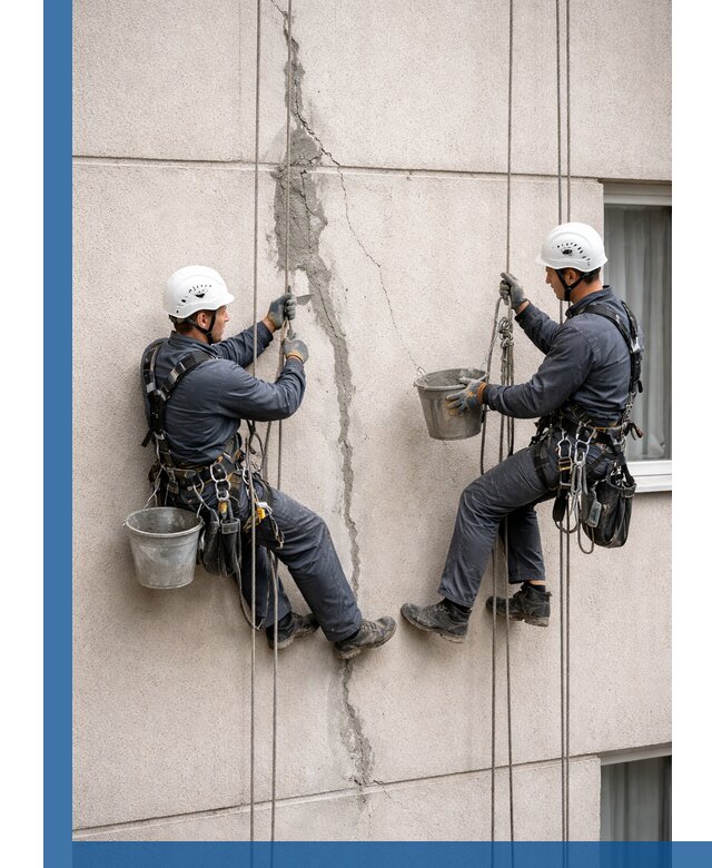 Заделка трещин на фасаде в Мелеузе с гарантийным ремонтом