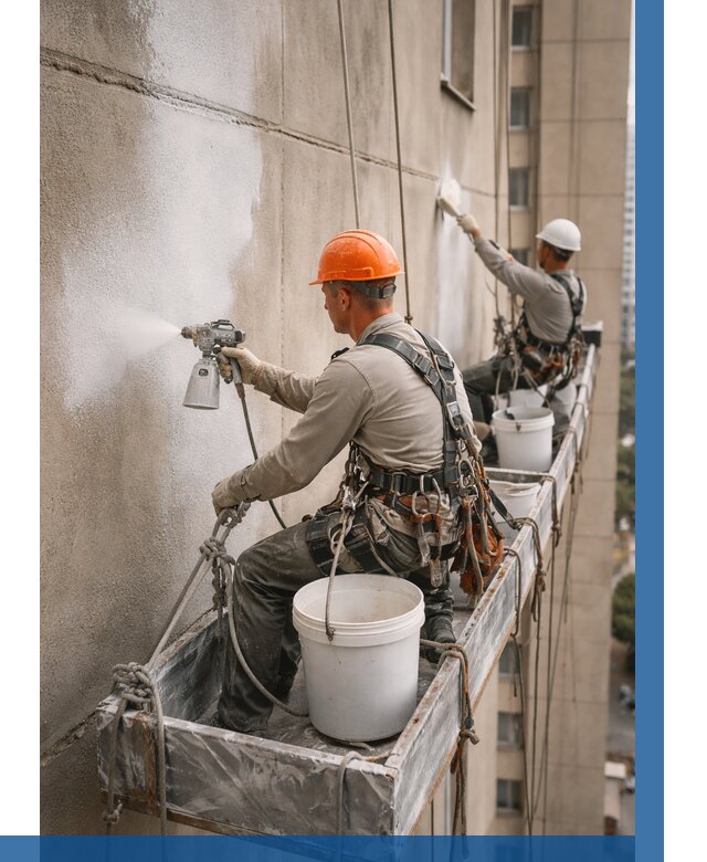 Грунтовка фасада на высоте в Мелеузе от 123 р. | ВЫСОТНИК-Млз