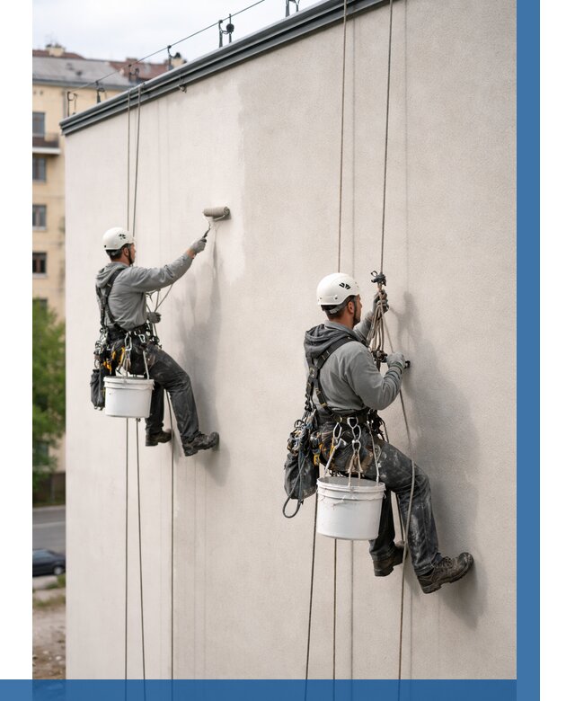 Покраска оштукатуренного фасада в Мелеузе от 327 р. | ВЫСОТНИК-Млз