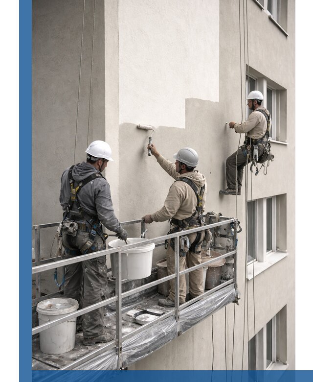 Покраска оштукатуренного фасада в Мелеузе под ключ с гарантией