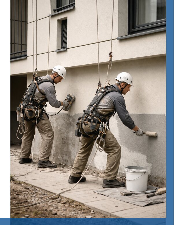 Окраска цоколя здания в Мелеузе от 460 р. под ключ | ВЫСОТНИК-Млз