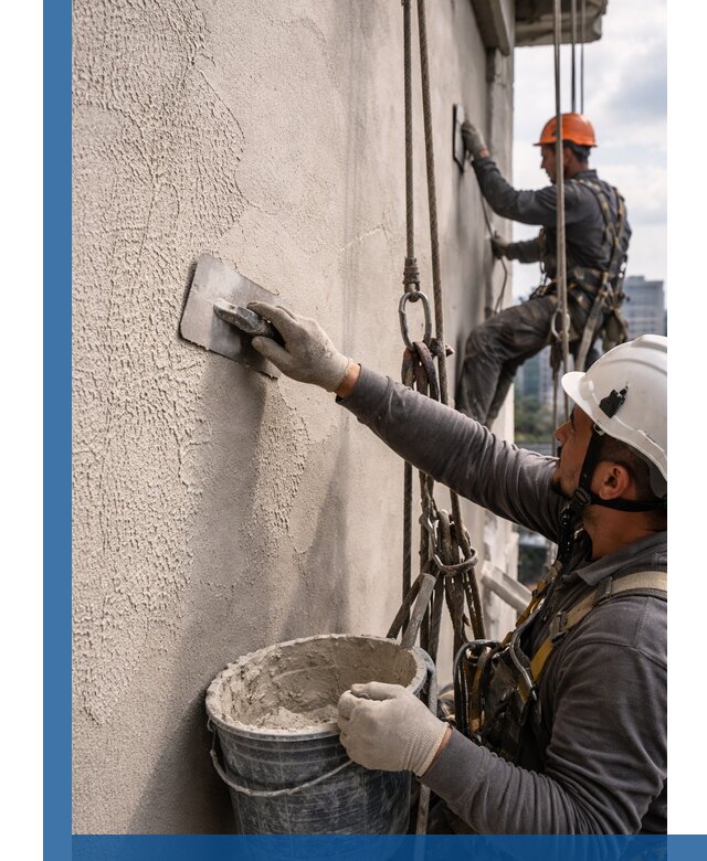 Декоративная штукатурка фасада с утеплением и защитой в Мелеузе