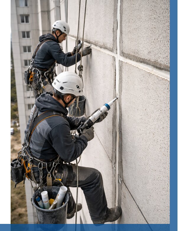 Герметизация межпанельных швов в Мелеузе от 716 р. | ВЫСОТНИК-Млз
