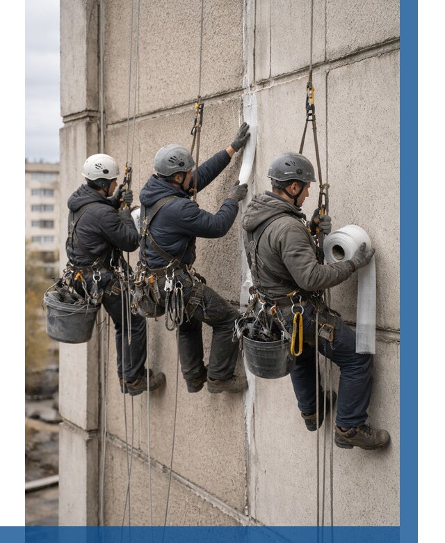 Ремонт межпанельных швов в Мелеузе от 767 р. | ВЫСОТНИК-Млз