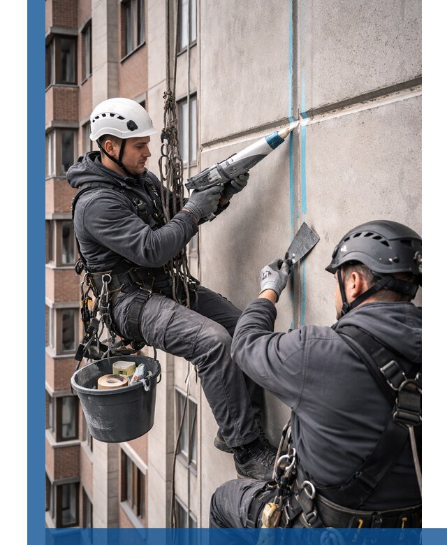 Вторичная герметизация швов фасада и кровли в Мелеузе
