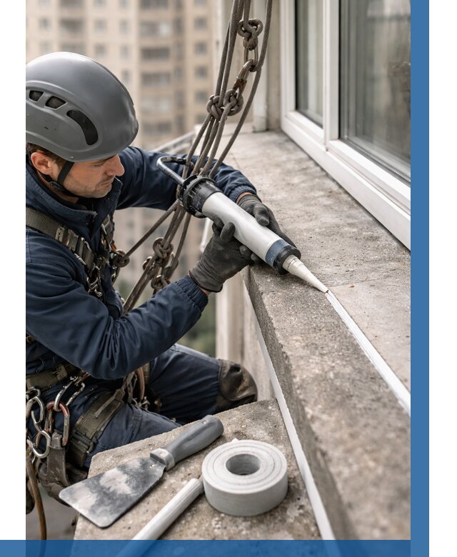 Герметизация балконного козырька в Мелеузе от 4603 р. | ВЫСОТНИК-Млз