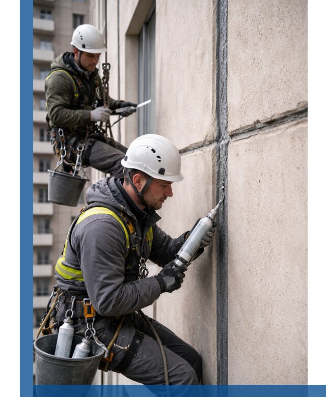 Герметизация деформационных швов фасада в Мелеузе качественно