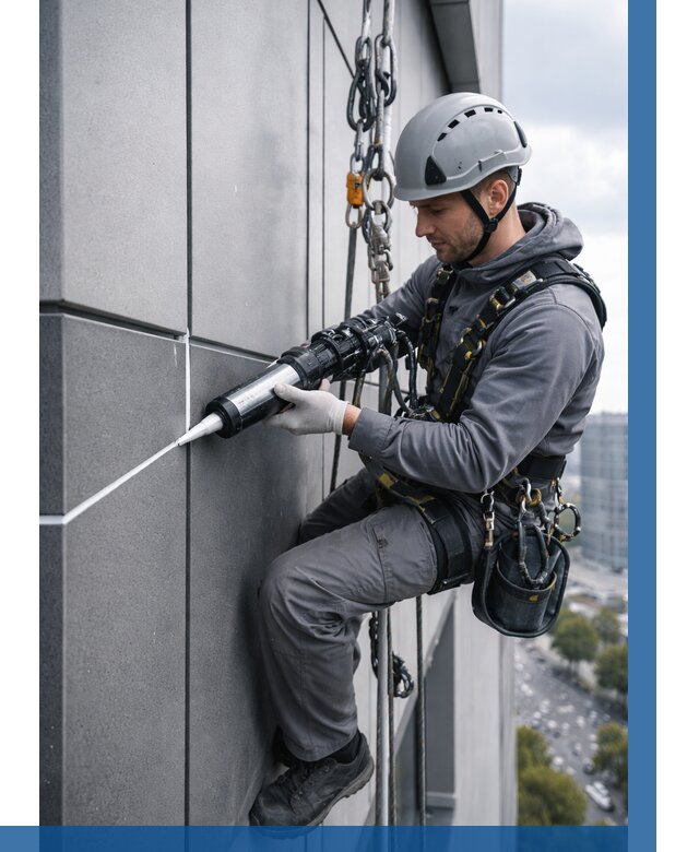 Герметизация стыков фасадных панелей в Мелеузе от 6649 р.| ВЫСОТНИК-Млз