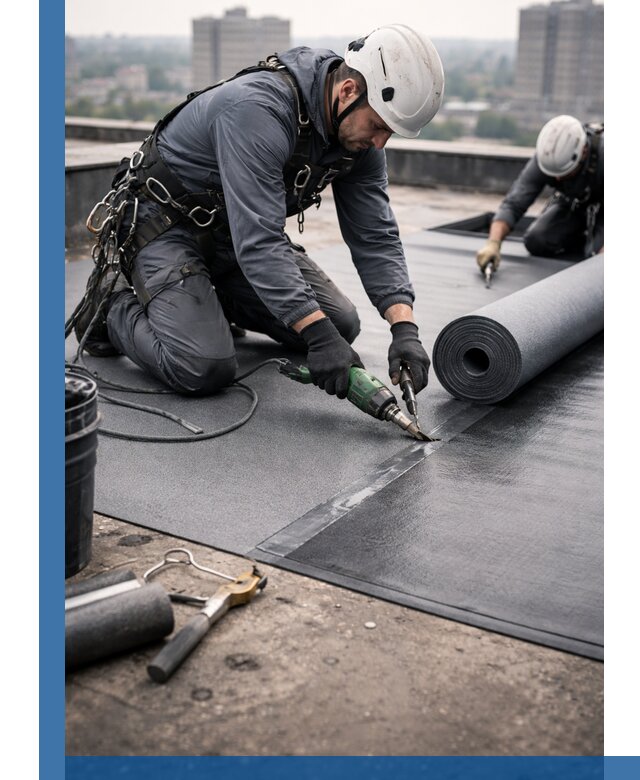 Ремонт мягкой кровли в Мелеузе с выездом промальпинистов