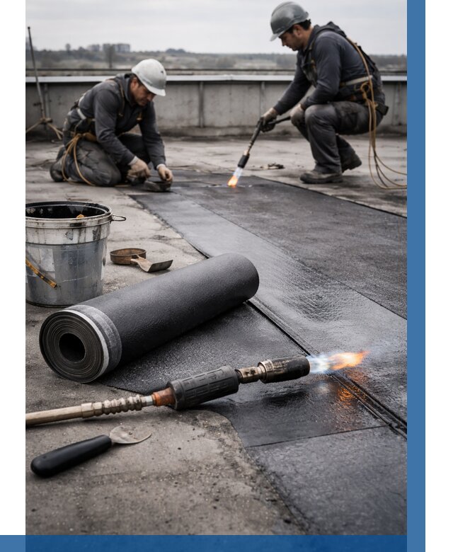 Ремонт рулонной кровли в Мелеузе от 665 р. | ВЫСОТНИК-Млз