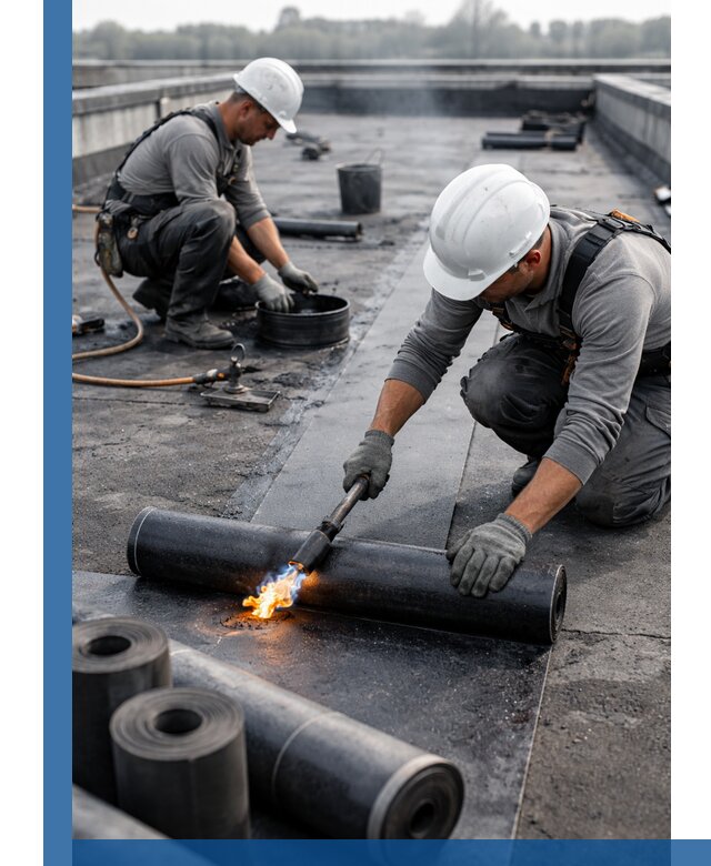 Ремонт рулонной кровли в Мелеузе герметизация и восстановление