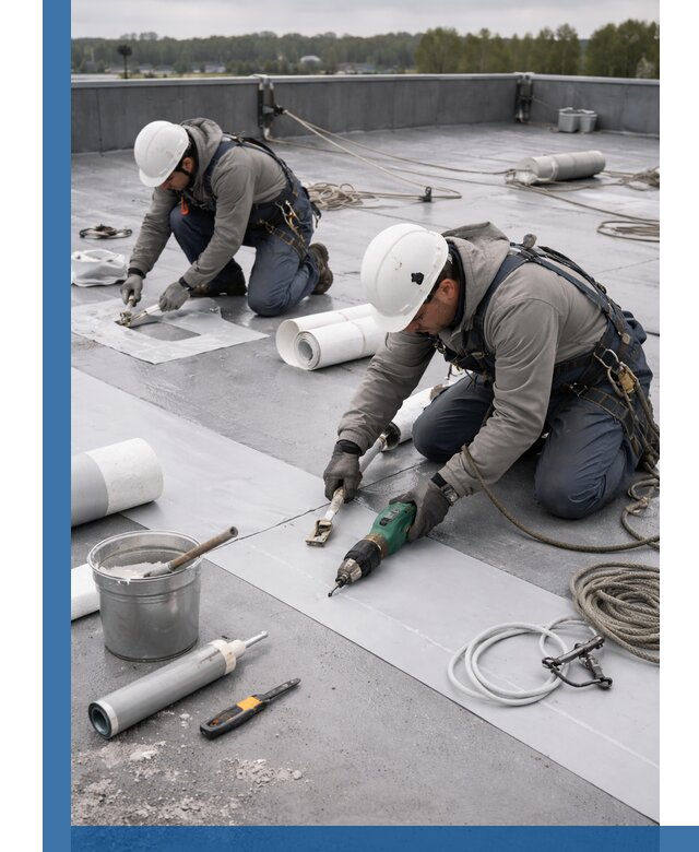 Ремонт мембранной кровли в Мелеузе качественно и с гарантией