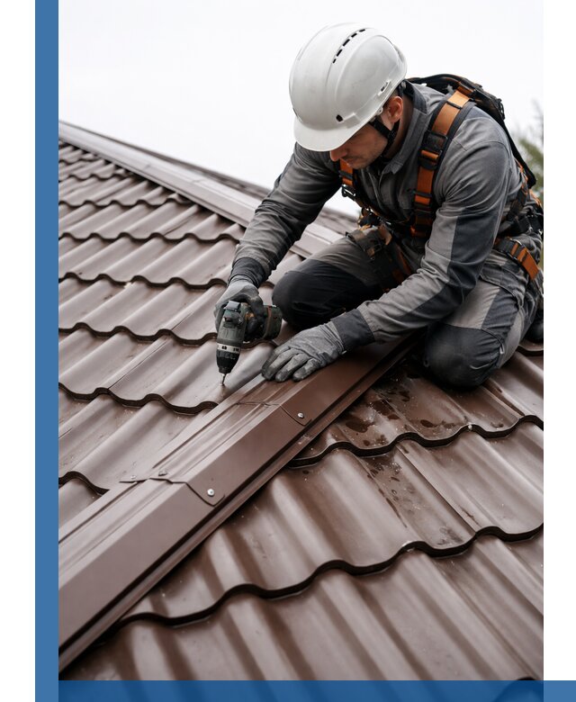 Ремонт металлочерепицы на крыше в Мелеузе профессионально