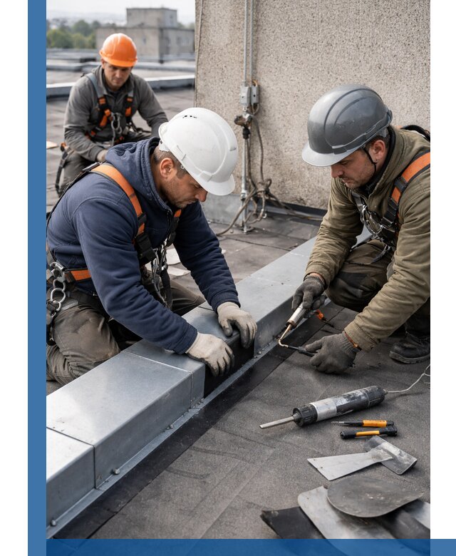 Ремонт кровельных примыканий в Мелеузе профессионально