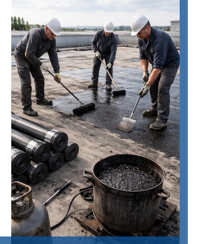 Гидроизоляция кровли мастикой в Мелеузе от 614 р. | ВЫСОТНИК-Млз