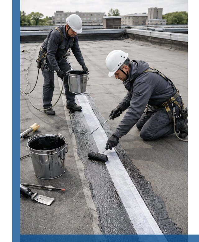 Гидроизоляция кровли мастикой в Мелеузе надежная защита