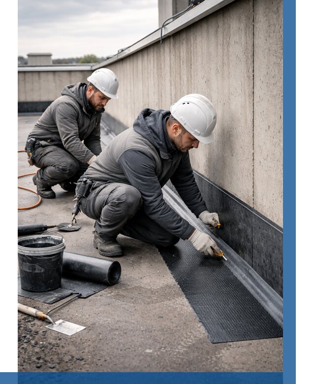 Гидроизоляция примыканий на кровле в Мелеузе от 921 р. | ВЫСОТНИК-Млз