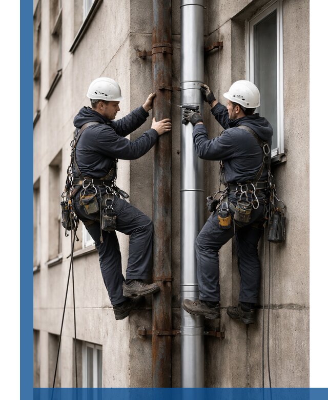 Замена водосточных труб в Мелеузе: монтаж и демонтаж под ключ