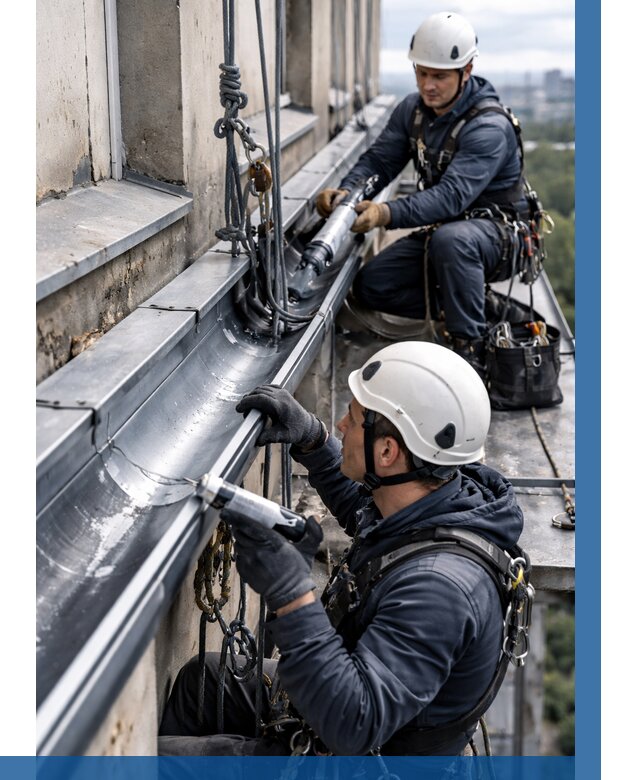 Ремонт водосточных желобов в Мелеузе от 6649 р. | ВЫСОТНИК-Млз