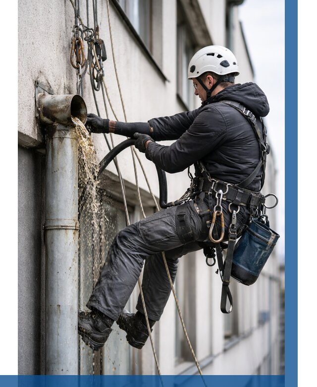 Прочистка водосточных труб в Мелеузе от 3580 р. | ВЫСОТНИК-Млз