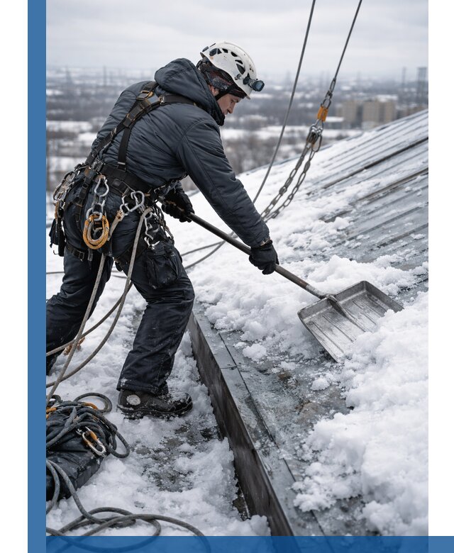 Профессиональная очистка кровли от снега и наледи в Мелеузе