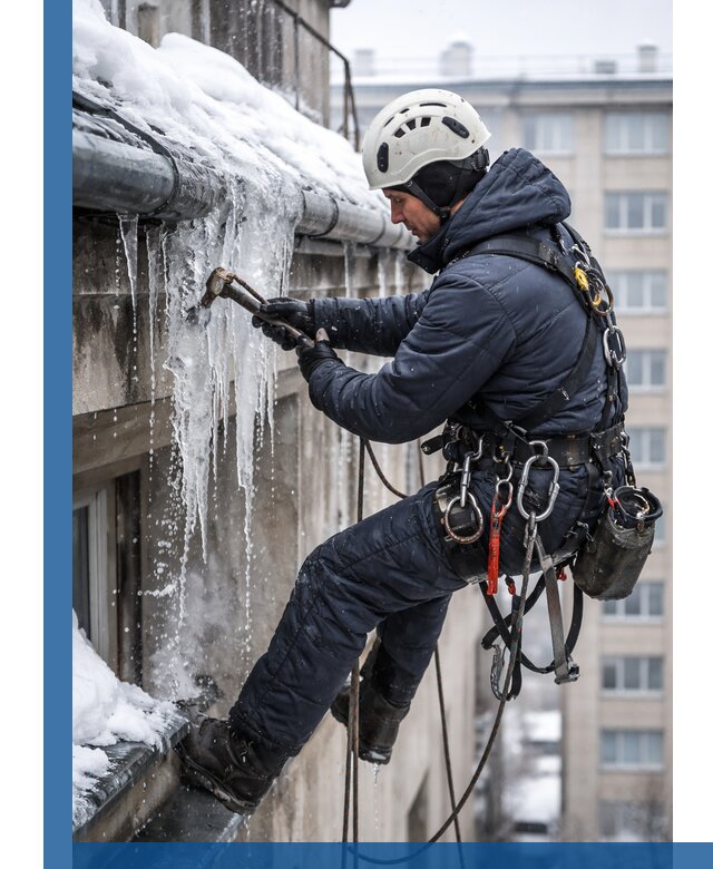 Удаление наледи и чистка водостоков в Мелеузе оперативно и безопасно