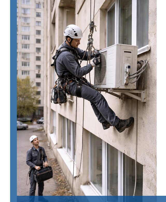 Демонтаж внешнего блока кондиционера в Мелеузе профессионально