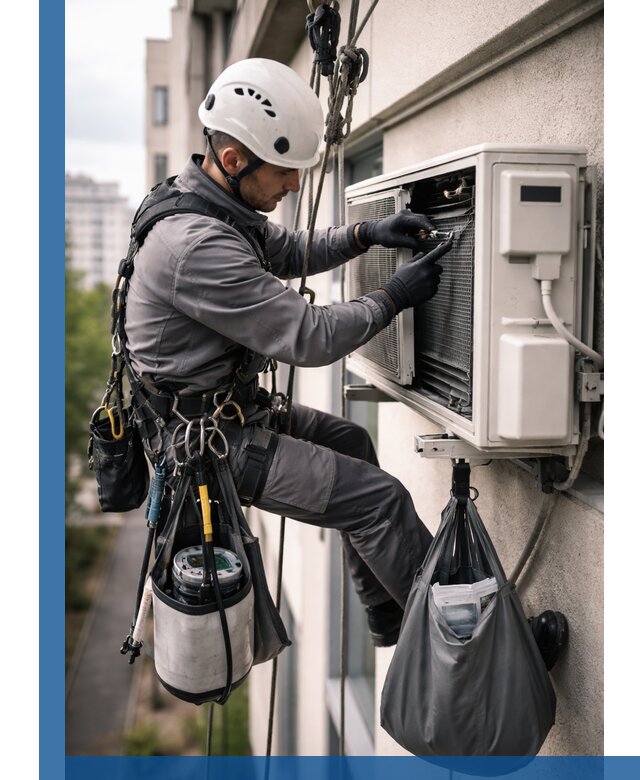 Обслуживание внешнего блока кондиционера в Мелеузе профессионально