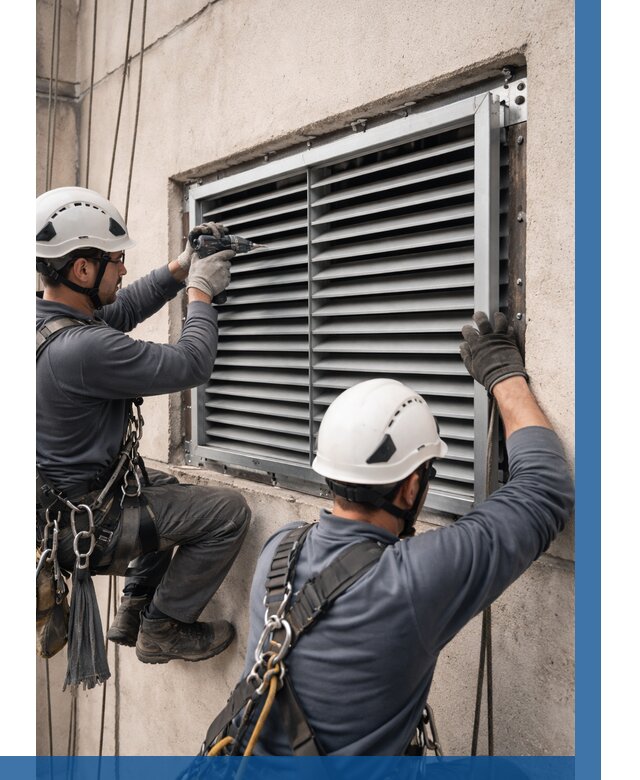 Монтаж вентиляционных решеток в Мелеузе от 4603 р. | ВЫСОТНИК-Млз