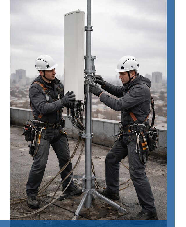 Монтаж антенн связи на крыше в Мелеузе от 8695 р. | ВЫСОТНИК-Млз