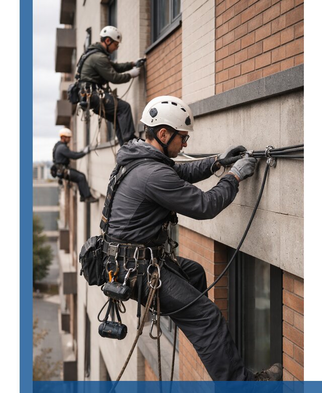 Крепление кабеля на фасаде монтаж и крепеж в Мелеузе