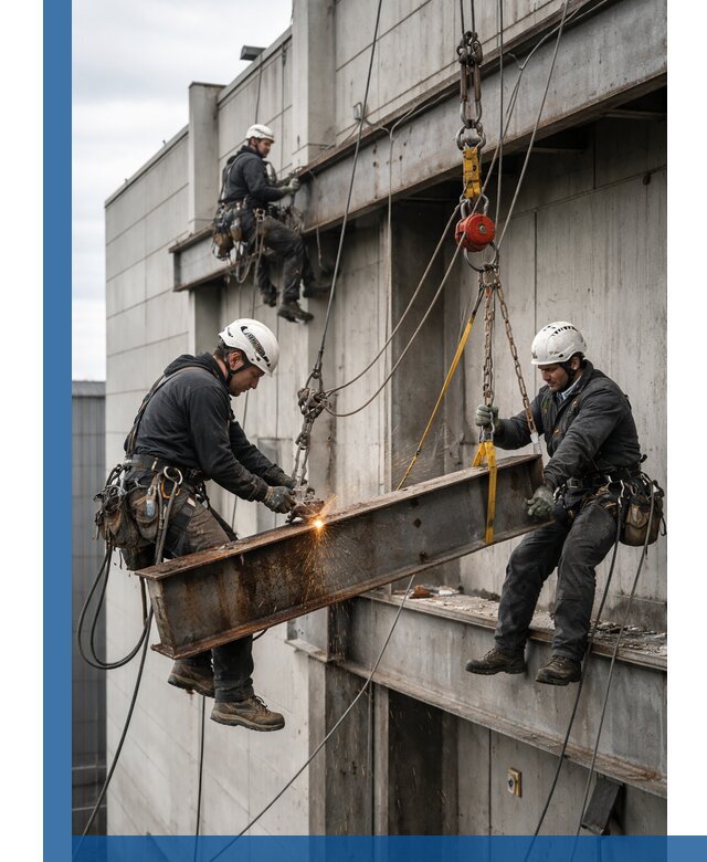 Демонтаж металлоконструкций на высоте в Мелеузе под ключ