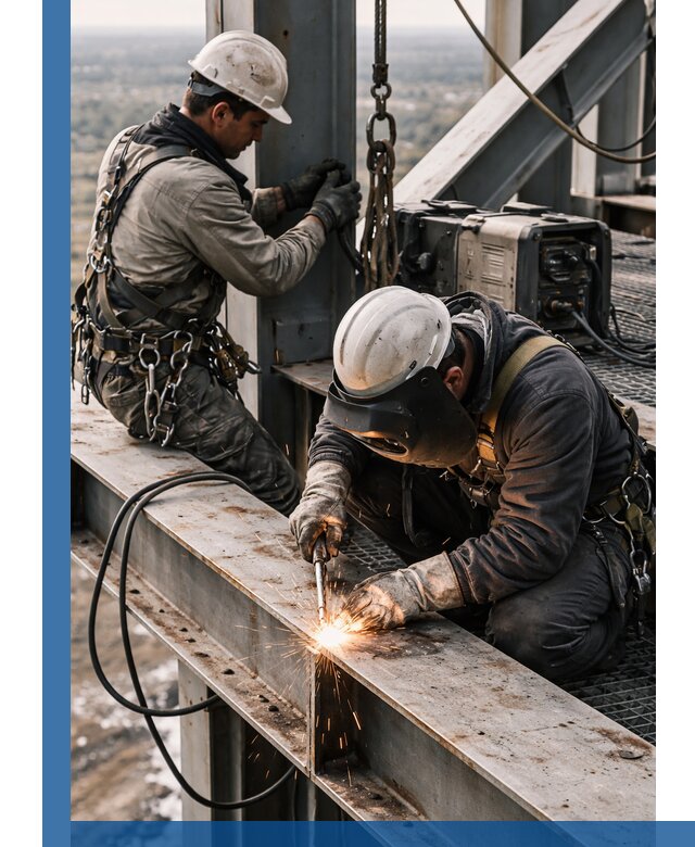 Высотные сварочные работы в Мелеузе для промышленных объектов