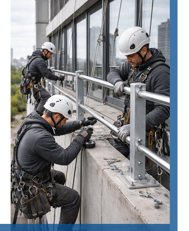 Монтаж ограждений на высоте в Мелеузе, от 1227 р. | ВЫСОТНИК-Млз