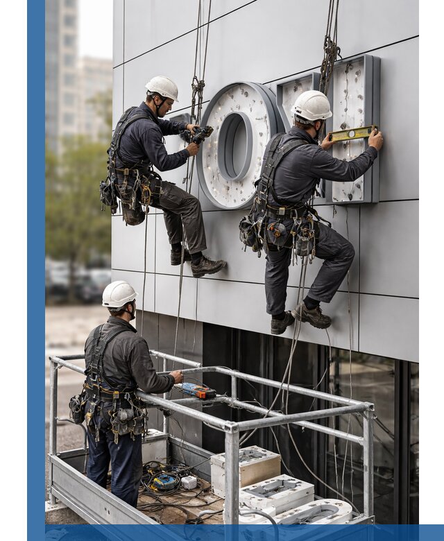 Профессиональный монтаж световых букв в Мелеузе под ключ