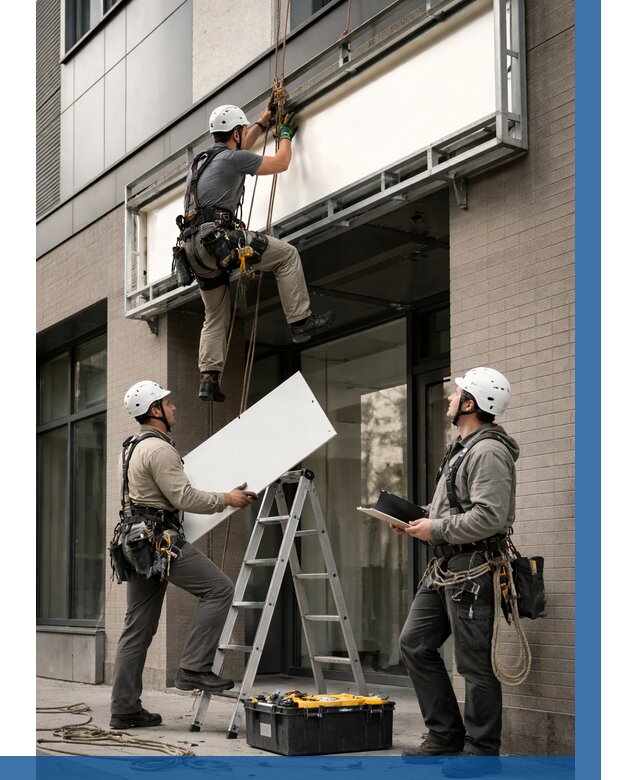 Монтаж светового короба в Мелеузе от 6649 р. | ВЫСОТНИК-Млз