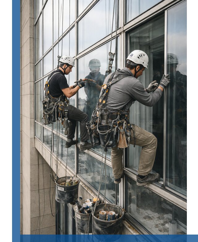 Ремонт витражных конструкций и фасадного остекления в Мелеузе