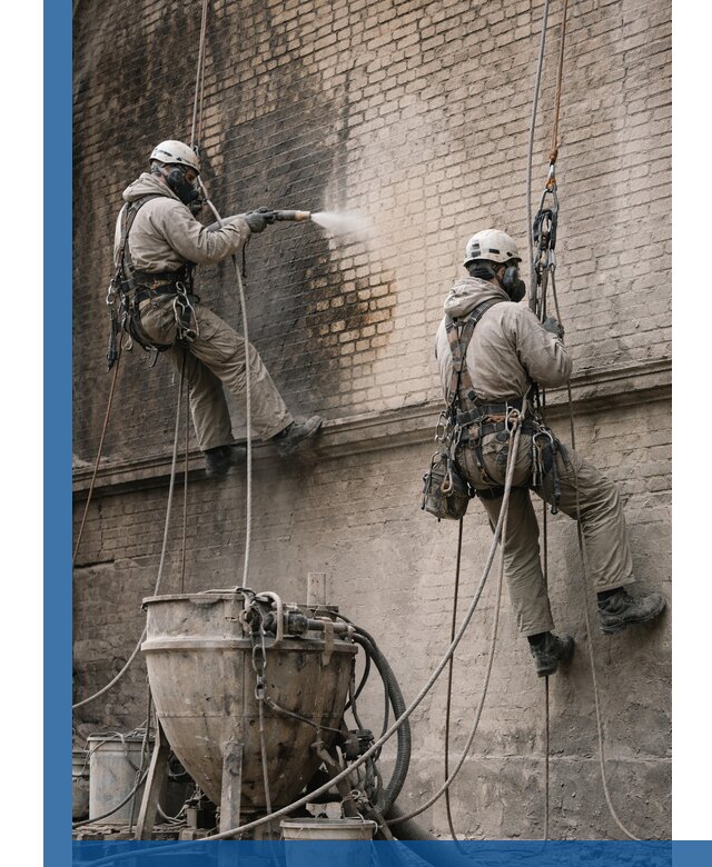 Пескоструйная очистка фасадов в Мелеузе профессионально