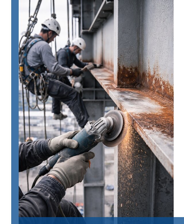 Зачистка металла от ржавчины и подготовка поверхностей в Мелеузе