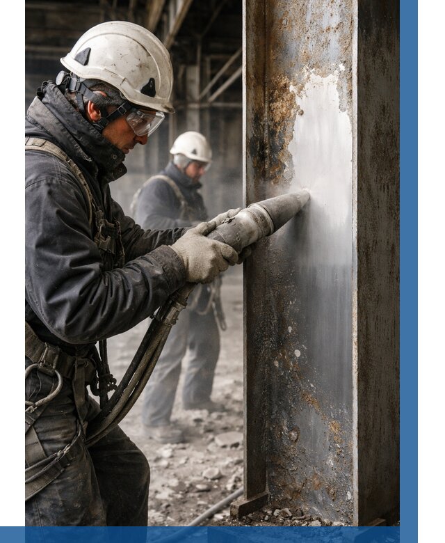 Удаление старой краски с металла в Мелеузе от 460 р. | ВЫСОТНИК-Млз